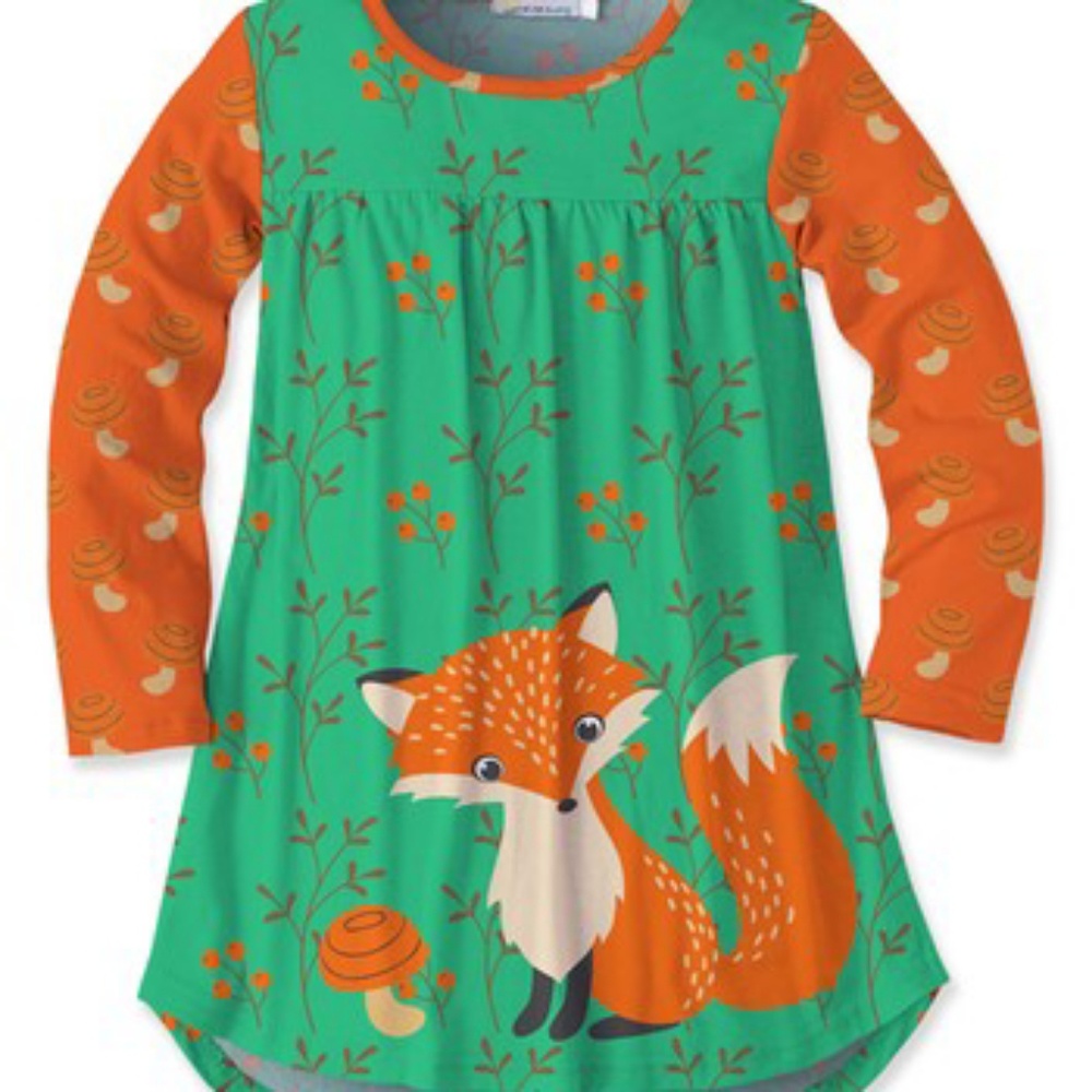 Girls New Sunshine Swing Fox Tunic Dress Sz 6